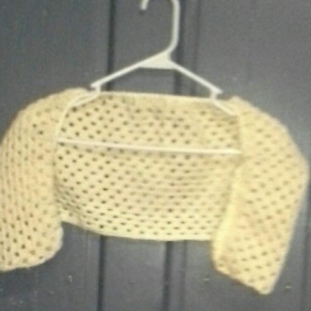 Ivory Dress and Shrug - Picture 5 of 5